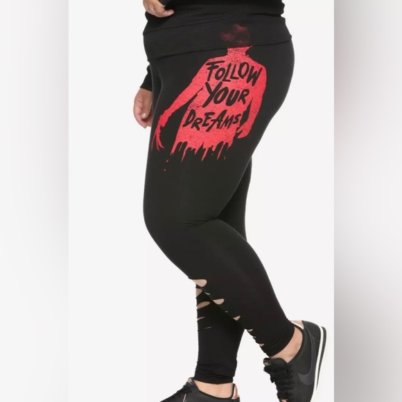 Hot Topic Pants - NWOT Freddy Kruegar Nightmare on Elm St Slashed Leggings